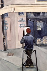 Contemplación, 2017 (acrílico sobre lienzo) de Deborah Eve Alastra