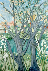 Principios de la primavera, 2019 (acrílico sobre lienzo) de Deborah Eve Alastra
