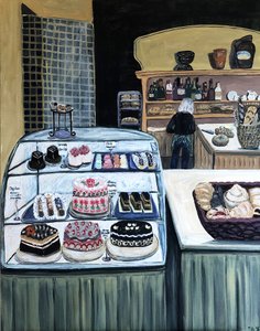 Patisserie, 2018 (acrílico sobre lienzo) de Deborah Eve Alastra