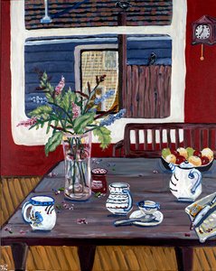 Té de invierno, 2022 (acrílico sobre lienzo) de Deborah Eve Alastra