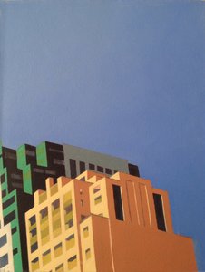 Brooklyn Hi Rise, 2012 (óleo sobre lienzo) de Deborah Stevenson