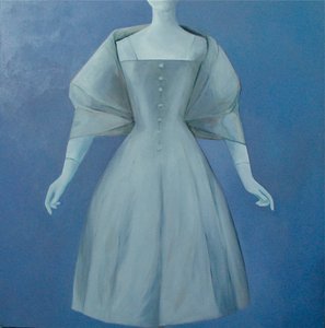 Vestido de plata, 2004 (óleo sobre lienzo) de Deborah Stevenson