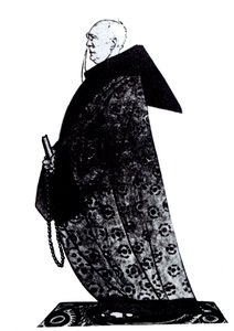 Fyodor Sologub 1863-1927 Dibujo para la revista Satirikon, 1913 de Deni
