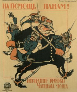 En ayuda de las sartenes. Las últimas reservas del Mariscal Foch, Póster, 1920