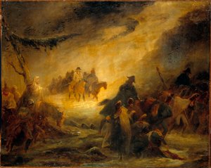 Episodio de la retirada rusa. Guerra Napoleónica (1812)