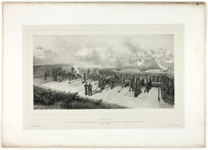 Batería no.10, de Souvenirs d’Italie: Expédition de Rome de Denis Auguste Marie Raffet