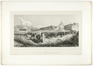 Batería no.14, de Souvenirs d’Italie: Expedición de Roma de Denis Auguste Marie Raffet