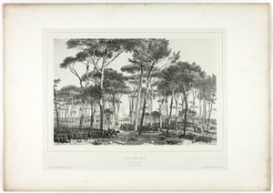 Combate en Pamfili, de Souvenirs d’Italie: Expédition de Rome de Denis Auguste Marie Raffet