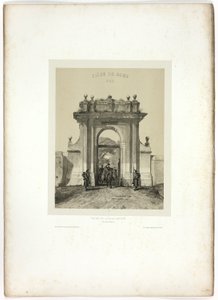 Entrando en la Villa Santucci, de Souvenirs d’Italie: Expédition de Rome