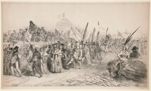 Gran reseña pasada por la caricatura. de Denis Auguste Marie Raffet