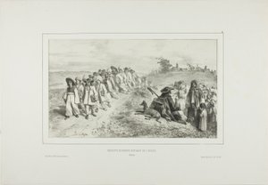 Niños húngaros que van a la escuela de Denis Auguste Marie Raffet