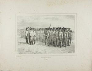 Infantería húngara, Presbourg, 2 de julio de 1837 de Denis Auguste Marie Raffet