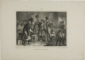 Es un poste de Denis Auguste Marie Raffet