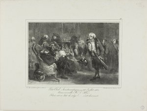 Pequeño Club Aristocrático, 28 de julio de 1830 de Denis Auguste Marie Raffet