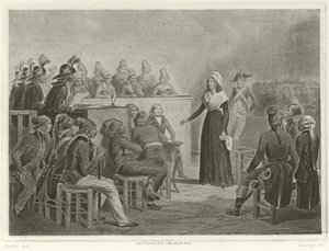 María Antonieta en el Tribunal Revolucionario de Denis Auguste Marie Raffet
