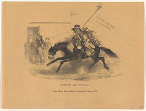 Postiljon te paard
Enfin le voila! (título en el objeto)
Album de 1836 (título de la serie en el objeto) de Denis Auguste Marie Raffet
