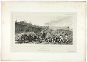 Camino redondo, de Recuerdos de Italia: Expedición de Roma de Denis Auguste Marie Raffet