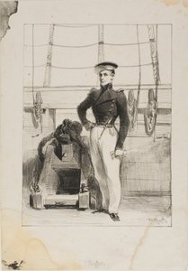 Royal Navy, Tripulación de línea, Alférez de navío de Denis Auguste Marie Raffet