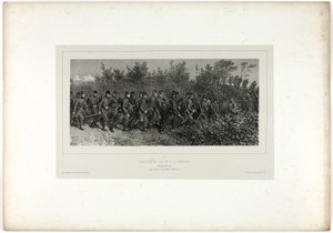 Zapadores yendo a las trincheras, de Souvenirs d’Italie: Expédition de Rome de Denis Auguste Marie Raffet