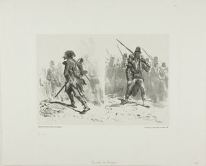 Hoja de bocetos de Denis Auguste Marie Raffet
