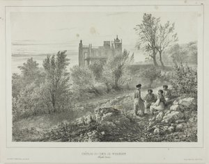 Castillo del Conde Woronzoff, Aloupka, Crimea, 12 de agosto de 1837 de Denis Auguste Marie Raffet