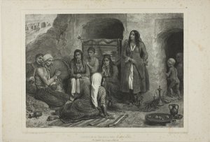 Morada en la montaña de los Tsiganes de Denis Auguste Marie Raffet