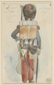 Uniformstudie
Línea de zapadores. Infantería ligera 1827 (título en el objeto)