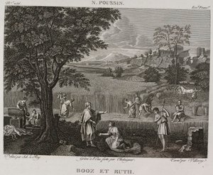 Denis-Sébastien Leroy, Antoine-Claude-François Villerey y Chataigner - Booz y Ruth, según Nicolas Poussin - 1802-1815