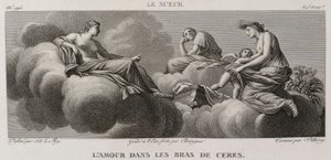 Denis-Sébastien Leroy, Antoine-Claude-François Villerey et Chataigner - Amor en brazos de Ceres, según Eustache Le Sueur - 1802-1815 de Denis Sebastien Leroy