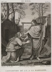 Denis-Sébastien Leroy, Chataigner y Dambrun - La Aparición de Jesucristo a la Magdalena, según Eustache Le Sueur - 1802-1815 de Denis Sebastien Leroy
