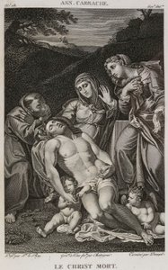 Denis-Sébastien Leroy, Chataigner y Dennel - El Cristo muerto, según Annibale Carracci - 1802-1815 de Denis Sebastien Leroy