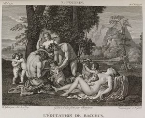 Denis-Sébastien Leroy, Chataigner y Niquet - La educación de Baco, según Nicolas Poussin - 1802-1815