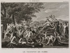 Denis-Sébastien Leroy, Chataigner y Niquet - El triunfo de Flora, según Nicolas Poussin - 1802-1815 de Denis Sebastien Leroy