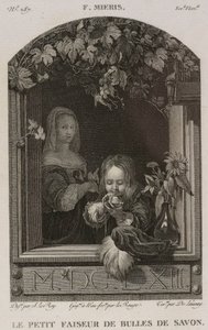 Denis-Sébastien Leroy, Lerouge y De Launay - La pequeña jabonera, según Frans van Mieris el Viejo - 1802-1815 de Denis Sebastien Leroy
