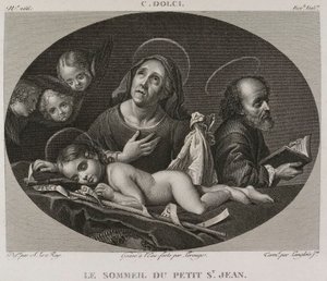 Denis-Sébastien Leroy, Lerouge et Langlois jeune - El sueño del pequeño San Juan, según Carlo Dolci - 1802-1815 de Denis Sebastien Leroy