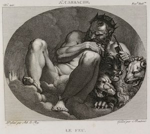 Denis-Sébastien Leroy et Boutrois - Fuego, según Annibale Carrache - 1802-1815