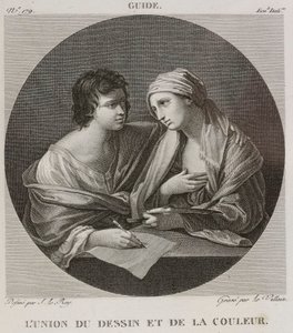 Denis-Sébastien Leroy y Le Villain - La unión del dibujo y el color, según Guido Reni - 1802-1815 de Denis Sebastien Leroy