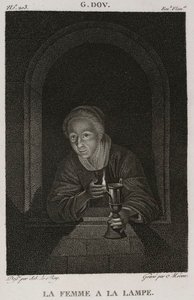 Denis-Sébastien Leroy et Mécou - Mujer con lámpara, según Gerrit Dou - 1802-1815