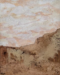 Abstracto del desierto terroso de Denise Quah
