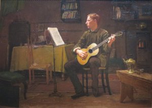 Un bohemio de Dennis Miller Bunker, 1885 de Dennis Miller Bunker