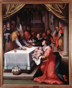 Presentación de Jesús en el templo de Denys Calvaert or Calvart