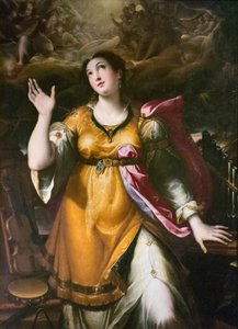 Santa Cecilia, c.1580 (óleo sobre lienzo) de Denys Calvaert or Calvart