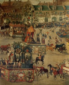 La Ommeganck en Bruselas el 31 de mayo de 1615: (detalle) del Triunfo de Isabel de España de Denys van Alsloot