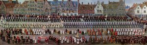 El Ommegang en Bruselas el 31 de mayo de 1615: Procesión de Notre Dame de Sablon