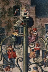 El triunfo de la archiduquesa Isabel en el Ommeganck de Bruselas el domingo 31 de mayo de 1615, detalle del carro del tronco de Jesse, 1615 (detalle)