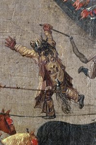 El triunfo de la archiduquesa Isabel en el Ommeganck en Bruselas el 31 de mayo de 1615 (detalle de una figura de diablo disfrazada), 1615