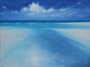 En marea baja, 2017 (Óleo sobre lienzo)