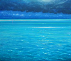 Sueños del paraíso, 2020 (Óleo sobre lienzo) de Derek Hare