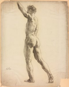 Estudio de una figura masculina de Derwent Lees
