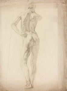 Estudio de una figura masculina de Derwent Lees